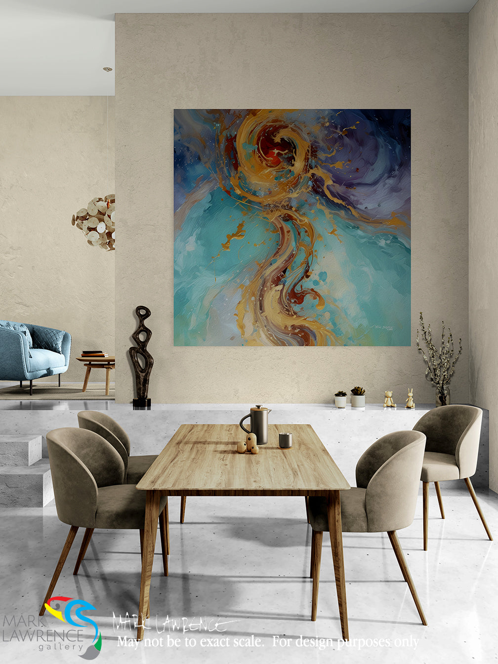 Interior Design Inspiration- John 7:38. Waters of the Spirit. Limited Edition Christian Modern Art. Are you thirsty for something more? Come to Jesus and let Him fill you.. Signed & numbered. Museum quality on canvas wall art prints. 