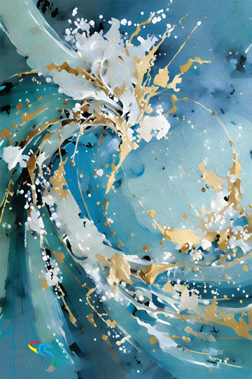 Christian Modern Art. Philippians 1:9. Abounding Love