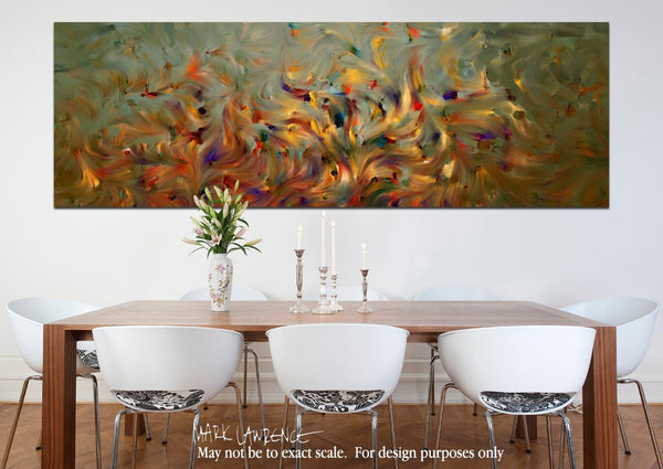 2 Corinthians 5:7. Faith- Not Emotion. Limited Edition Christian Modern Art Panoramic. Ultra-hand embellished and textured with rich brush strokes by the artist. Signed & numbered brightly colored Christian abstract art. Find Art That Speaks To You! For we walk by faith, not by sight. 2 Corinthians 5:7