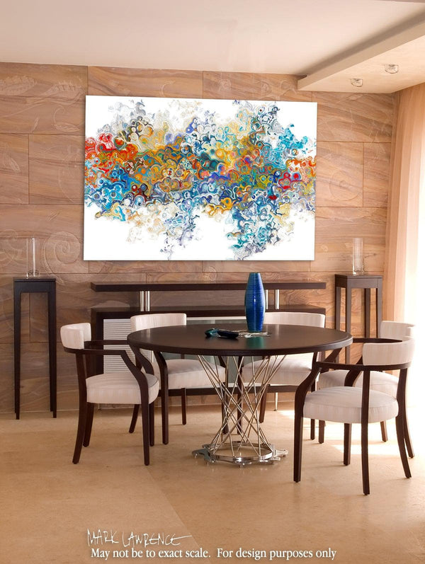 Interior Design Inspiration. Ephesians 4:3. Unity Of The Spirit. Limited Edition Christian Modern Art. Ultra-hand embellished and textured with rich brush strokes by the artist. Signed & numbered brightly colored Christian abstract art. Find Art That Speaks To You! Make every effort to keep the unity of the Spirit through the bond of peace.  Ephesians 4:3