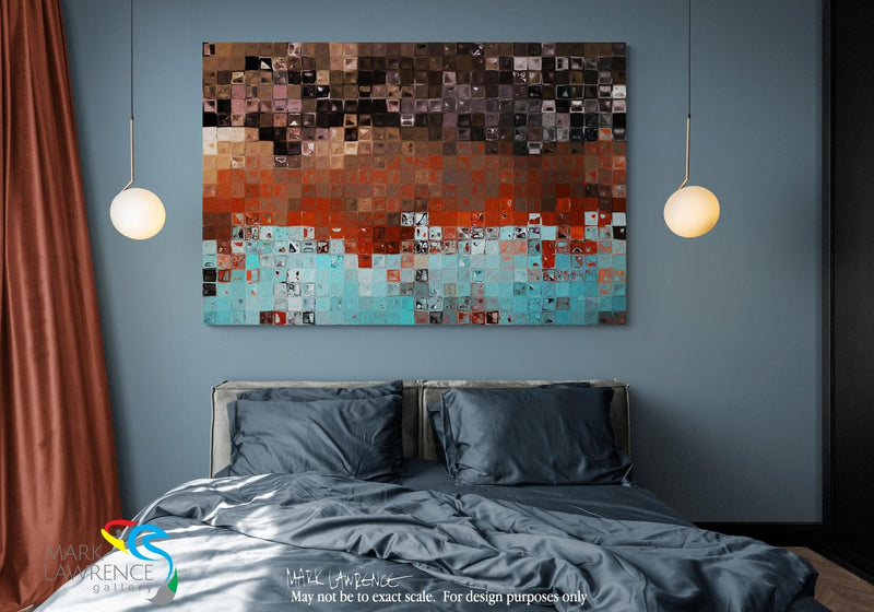 Interior Design Inspiration. Exodus 33:14. Walk Peacefully With God. Limited Edition Christian Modern Art. Ultra-hand embellished and textured with rich brush strokes by the artist. Signed & numbered brightly colored Christian abstract art. And He said, My Presence will go with you, and I will give you rest.