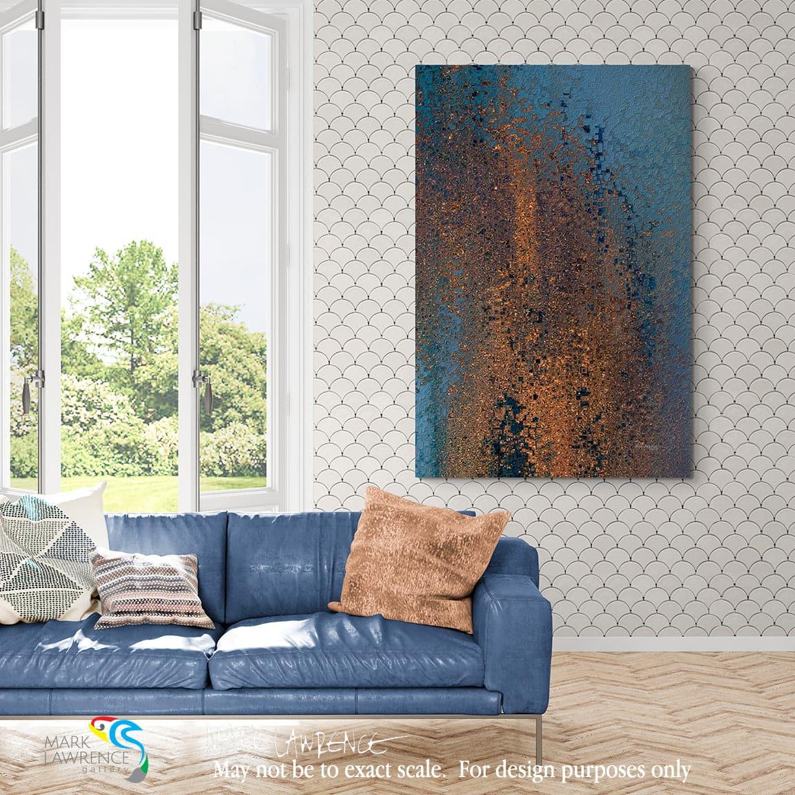 Interior Design Inspiration- Genesis 28:15. You Are Not Alone. Limited Edition Christian Modern Art. Ultra-hand embellished and textured with rich brush strokes by the artist. Signed and numbered brightly colored Christian abstract art. I am with you and will watch over you wherever you go, and I will bring you back to this land. I will not leave you until I have done what I have promised you. 