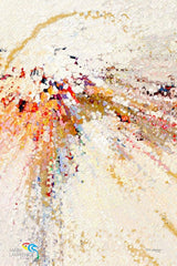 John 16:22. Learn To Live In Joy. Limited Edition Christian Modern Art. Ultra-hand embellished and textured with rich brush strokes by the artist. Signed and numbered Christian abstract art. Therefore you now have sorrow; but I will see you again and your heart will rejoice, and your joy no one will take from you
