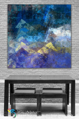 Interior Design Inspiration- Luke 1:37. Nothing Is Impossible With God. Limited Edition Christian Modern Art. Ultra-hand embellished and textured with rich brush strokes by the artist. Signed & numbered brightly colored Christian abstract art. For with God nothing will be impossible. Luke 1:37