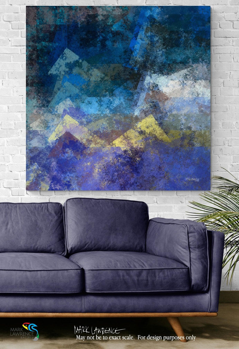 Interior Design Inspiration- Luke 1:37. Nothing Is Impossible With God. Limited Edition Christian Modern Art. Ultra-hand embellished and textured with rich brush strokes by the artist. Signed & numbered brightly colored Christian abstract art. For with God nothing will be impossible. Luke 1:37