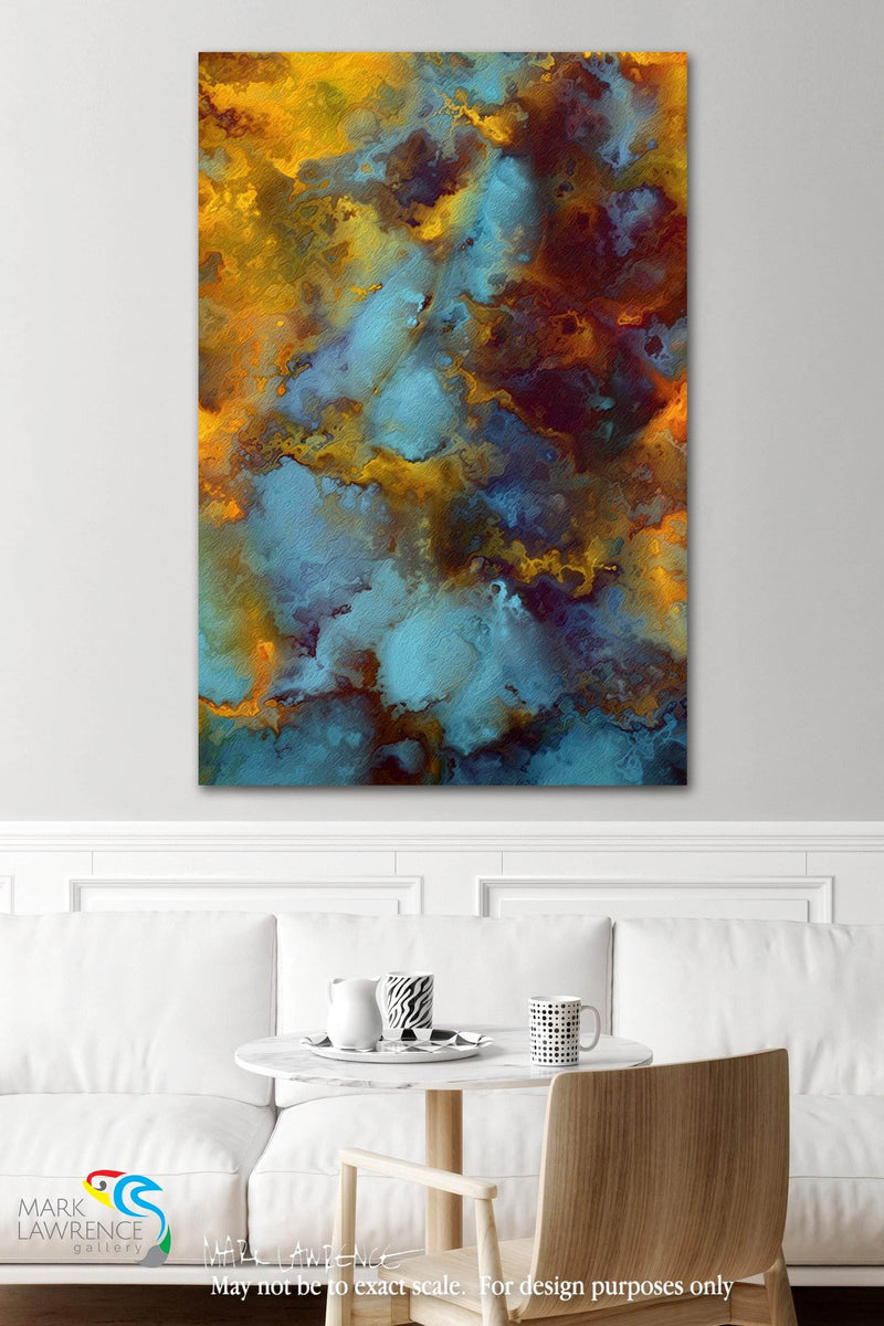 Proverbs 12:25. A Good Word. Christian themed limited edition art. Ultra-hand textured and embellished with brush strokes by the artist. Signed and numbered inspirational abstract art. Share your faith with art! Anxiety in the heart of man causes depression, But a good word makes it glad. 