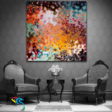 Interior Design Inspiration. Proverbs 16:3. He Establishes My Thoughts. Limited Edition Christian Modern Art. Ultra-hand embellished and textured with rich brush strokes by the artist. Signed & numbered brightly colored Christian abstract art. Find Art That Speaks To You! Commit your works to the Lord, and your thoughts will be established. Proverbs 16:3