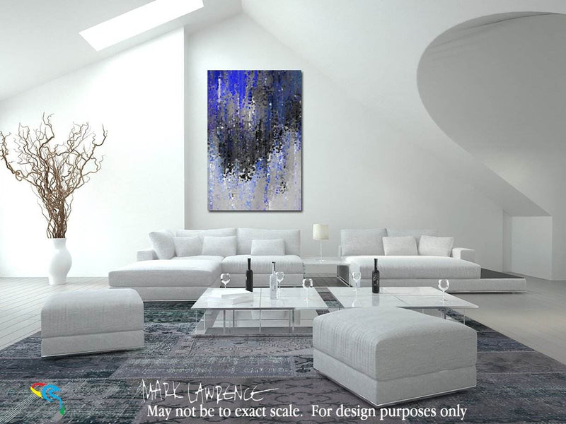 Psalm 33:18. Hope In His Mercy. Christian themed limited edition art. Ultra-hand textured and embellished with brush strokes by the artist. Signed and numbered inspirational abstract art. Share your faith with art! Behold, the eye of the Lord is on those who fear Him, On those who hope in His mercy.